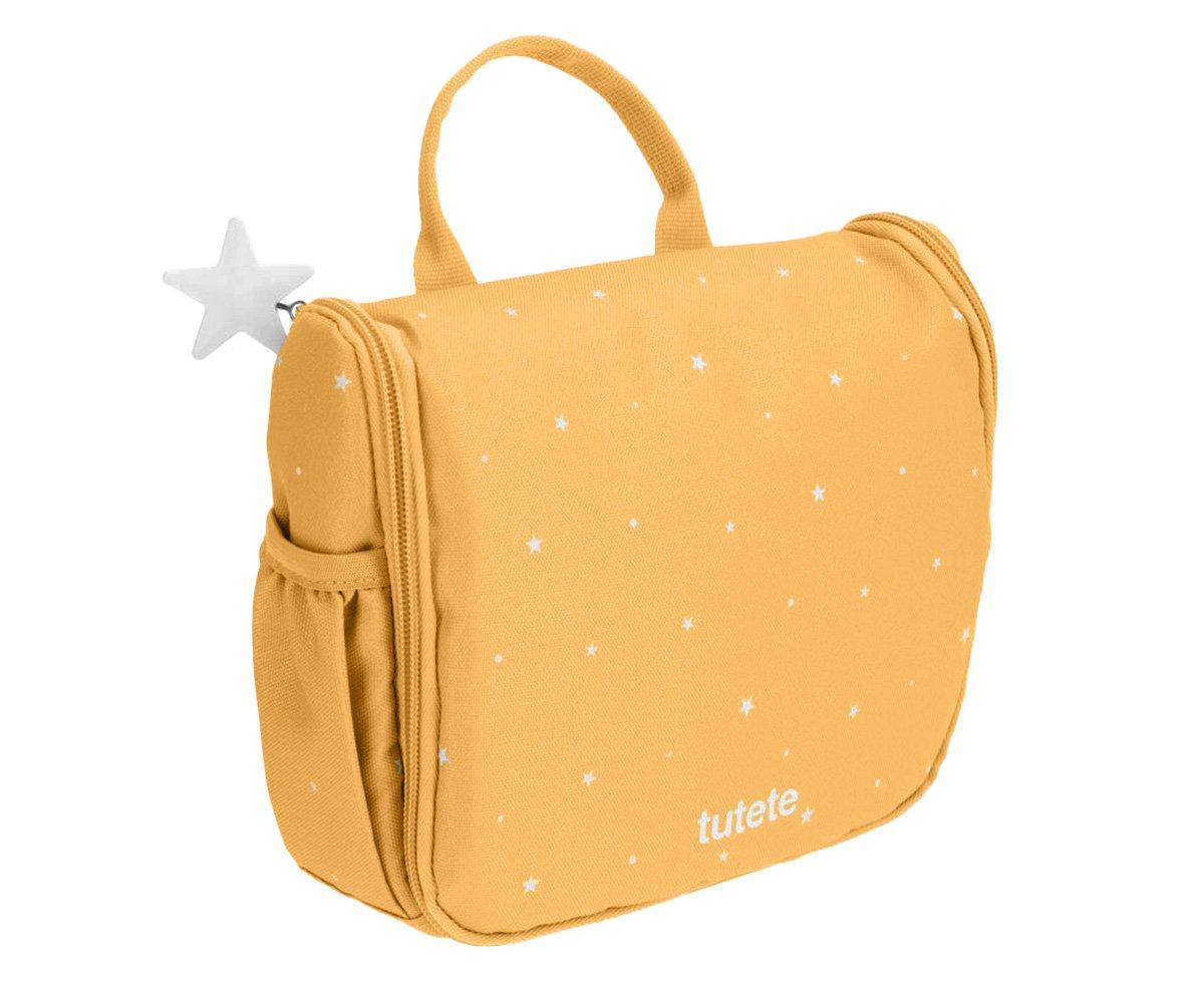 Necessaire estrelas mostarda