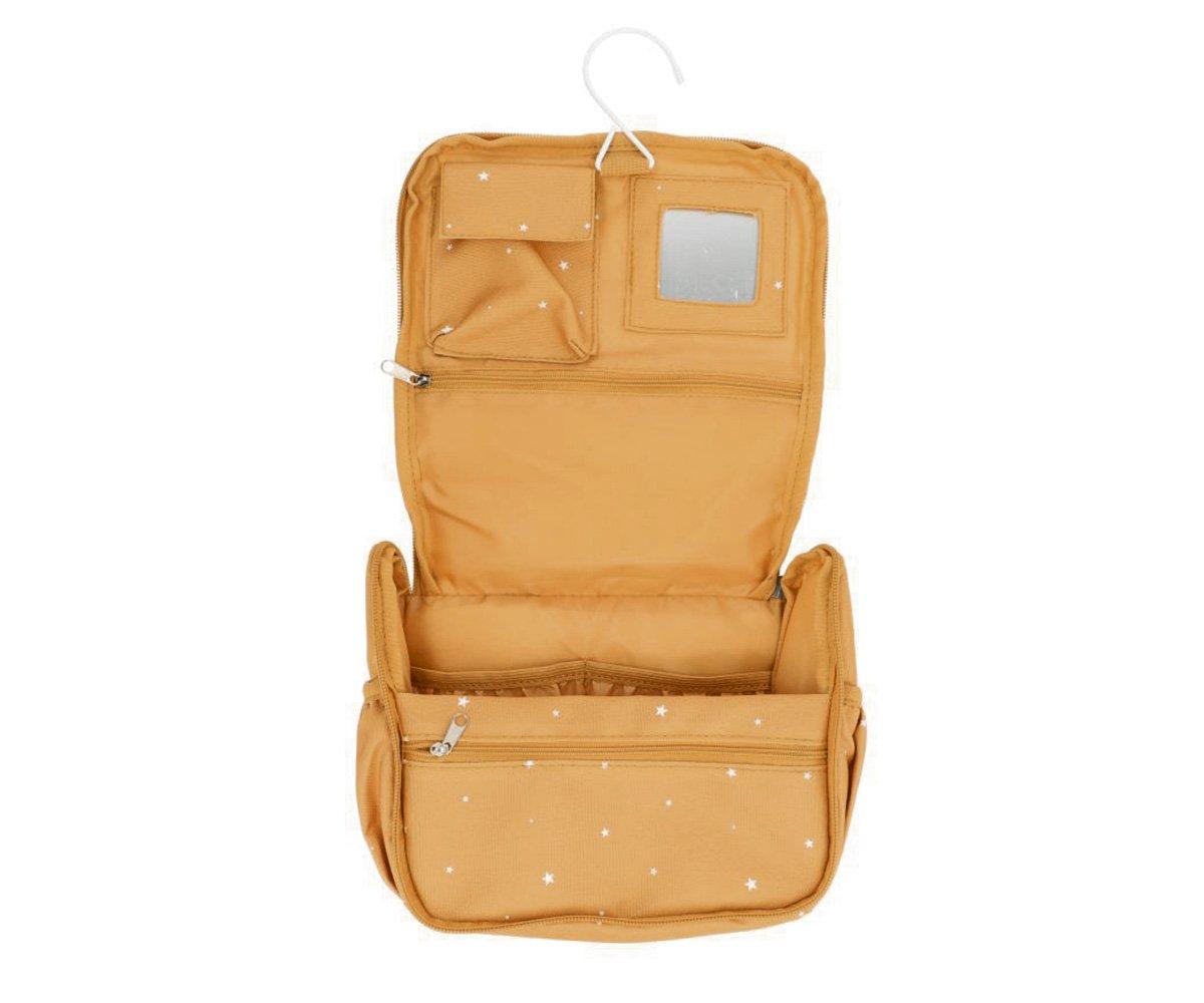 Necessaire estrelas mostarda