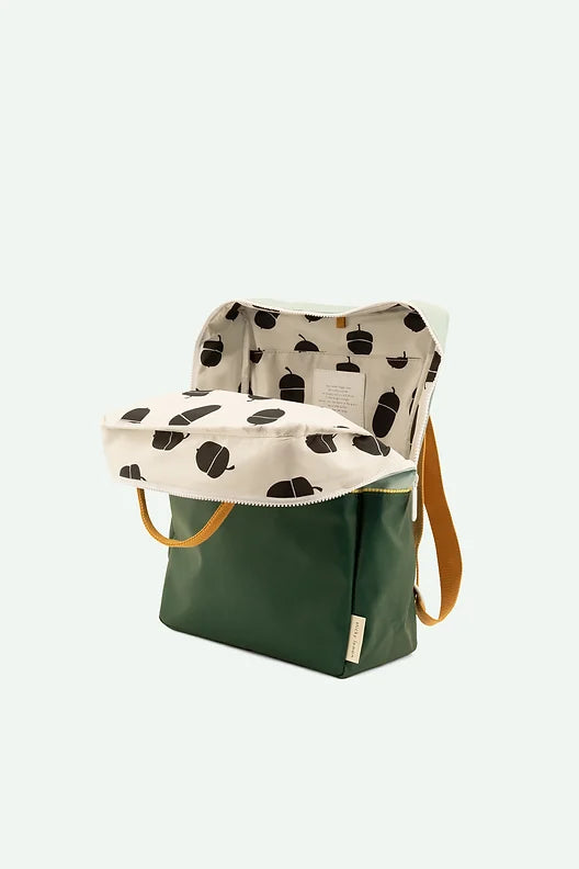 Mochila grande island blue/verde