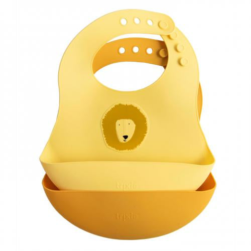 Babete silicone trixie conj. 2 - leão