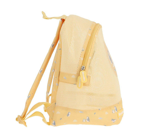 Mochila de rede pinguim amarelo