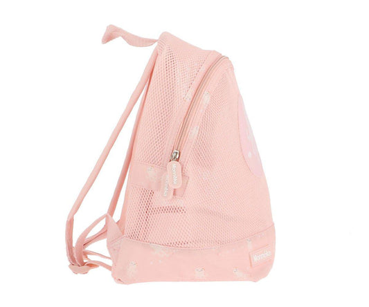 Mochila de rede polvo rosa