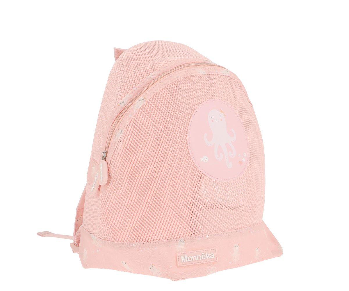 Mochila de rede polvo rosa