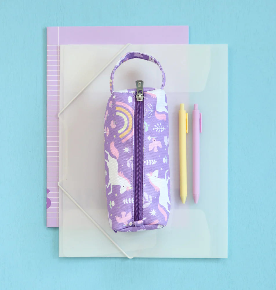 Estojo unicórnio roxo