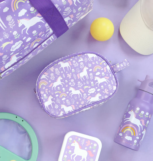 Necessaire unicórnio roxo