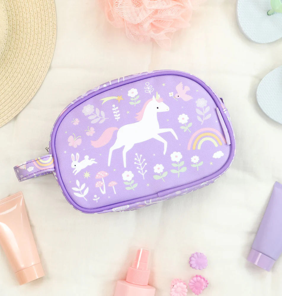 Necessaire unicórnio roxo