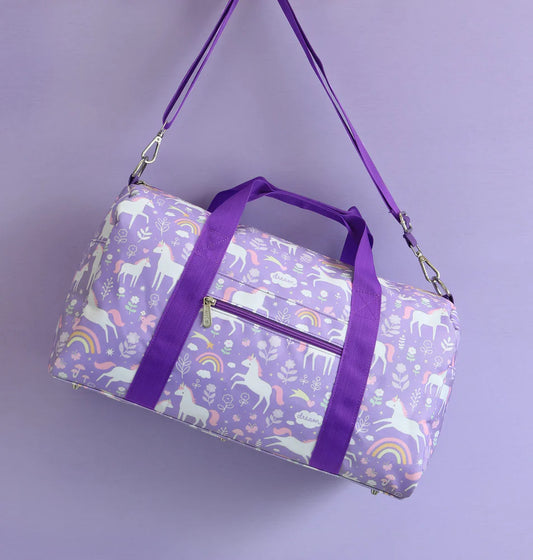 Saco desporto unicórnio roxo