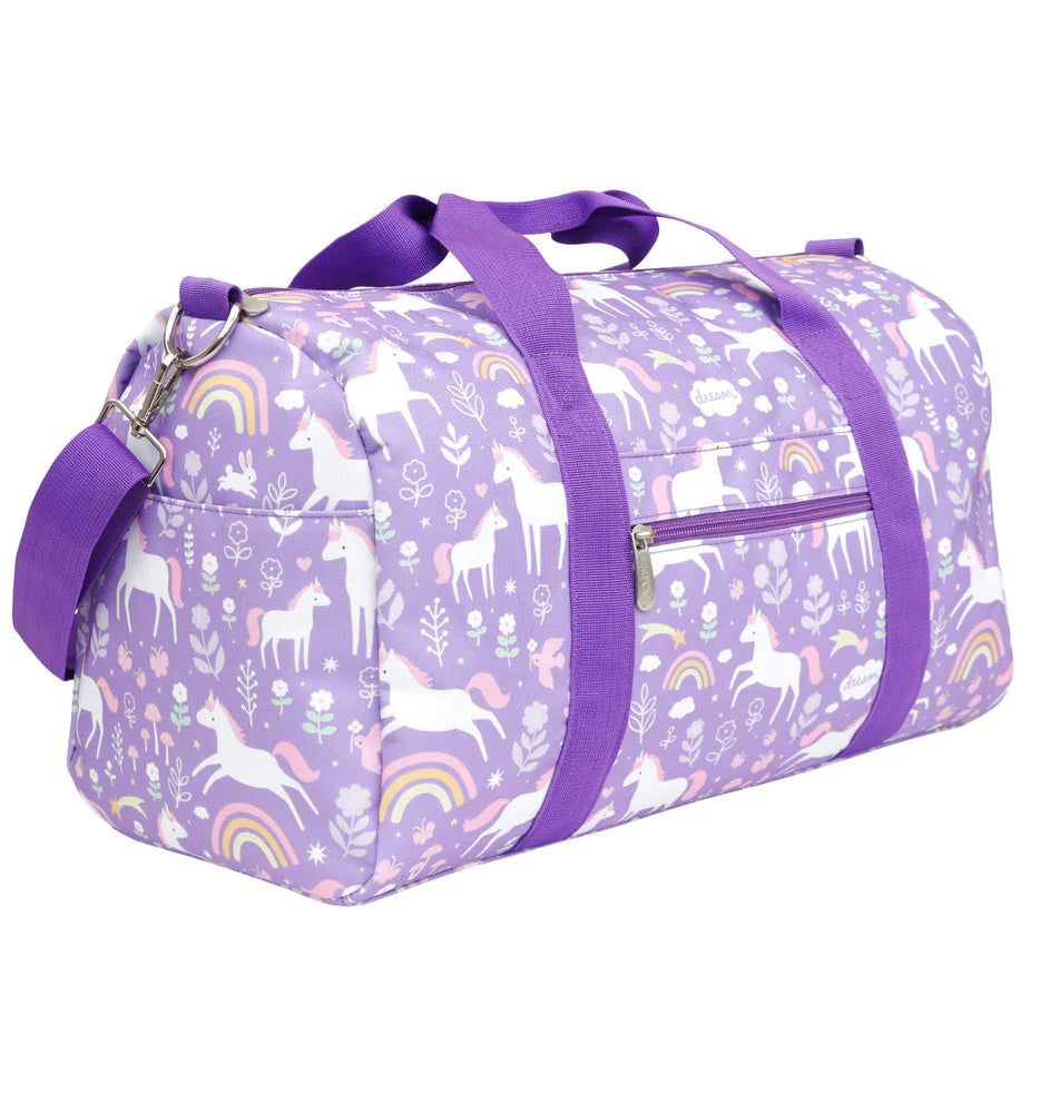 Saco desporto unicórnio roxo