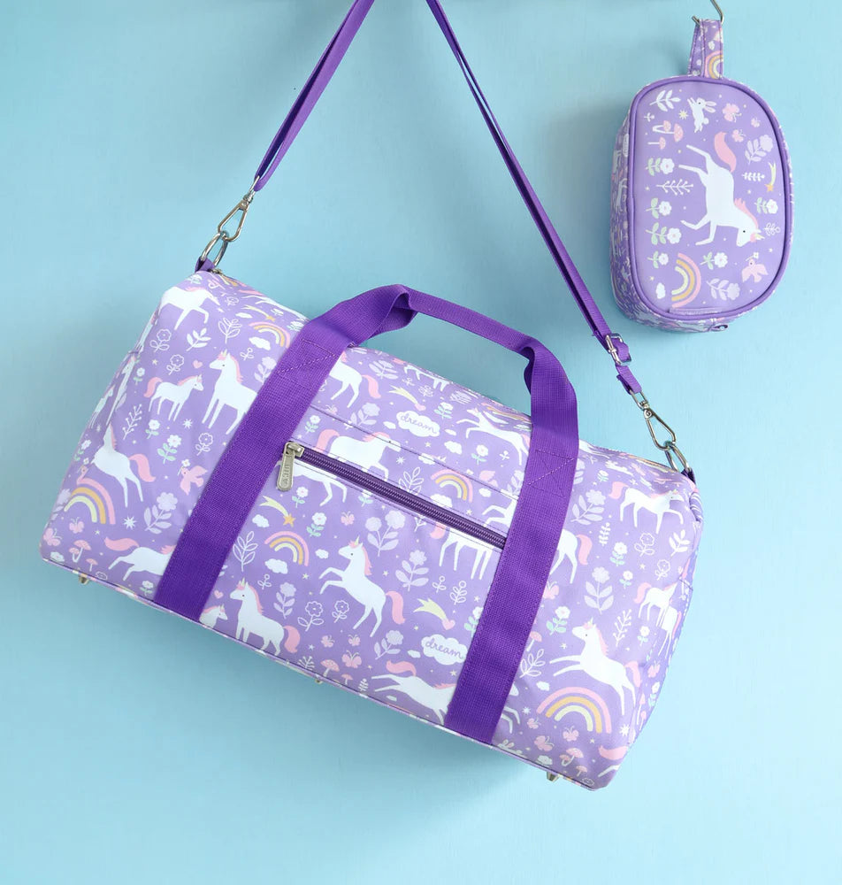 Saco desporto unicórnio roxo