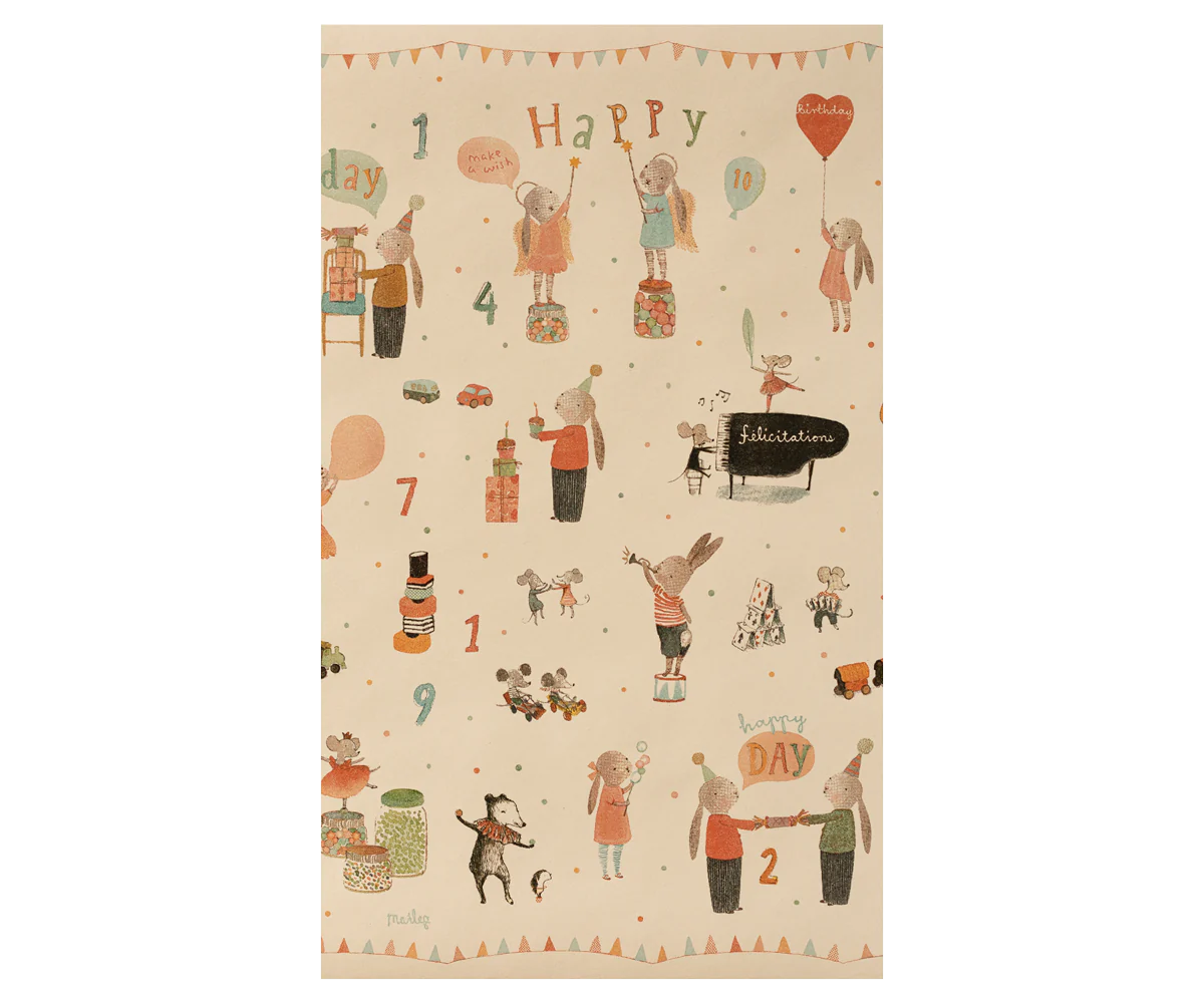 Papel de embrulho happy day
