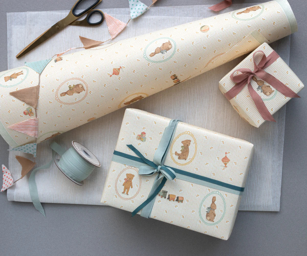 Papel de embrulho bunnies and teddies