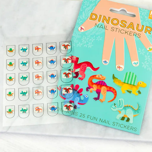 Autocolante de unhas dinossauros