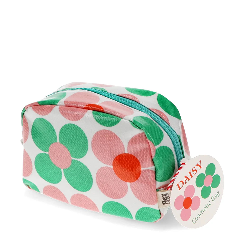 necessaire pequeno flores rosa
