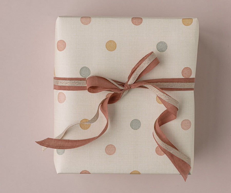 Papel de embrulho multi dots