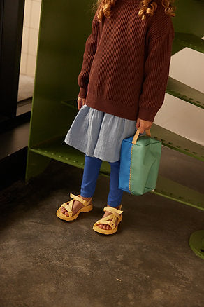 Necessaire metade verde/azul