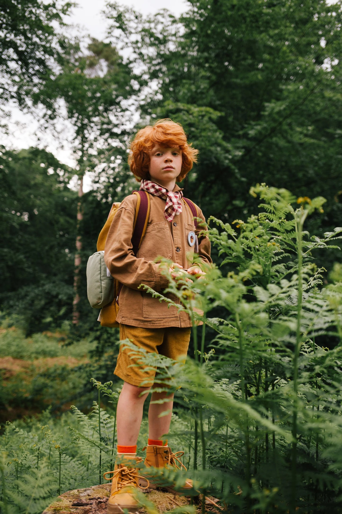 Mochila grande pano kakhi