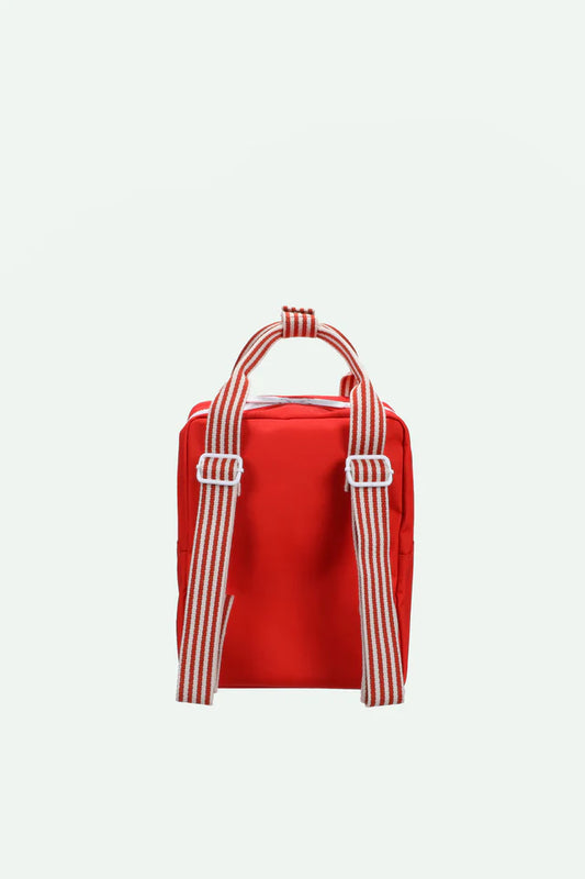 Mochila pequena encarnada bolso envelope azul