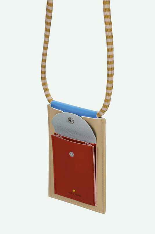 Bolsa telemóvel bege