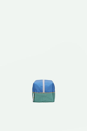 Necessaire metade verde/azul