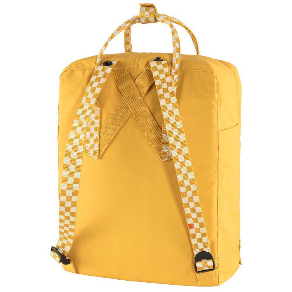 Kanken ochre/ chess pattern
