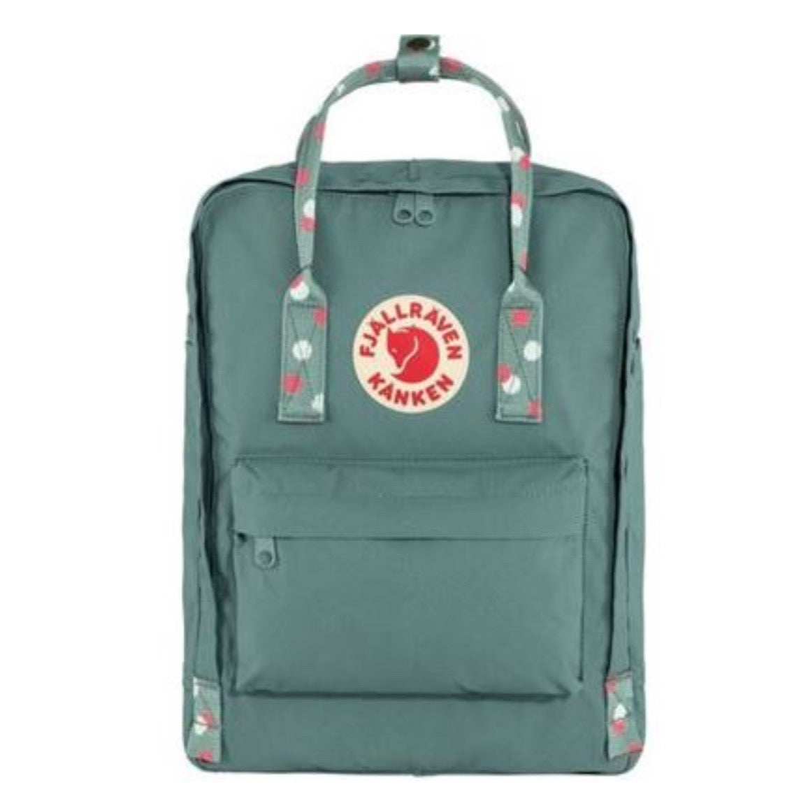 Kanken frost green/ confetti pattern