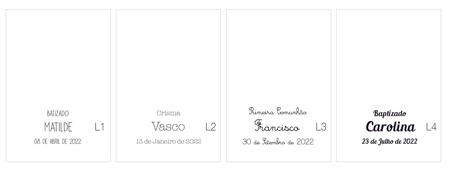 vela de baptismo - impressão personalizada laço cetim/tecido