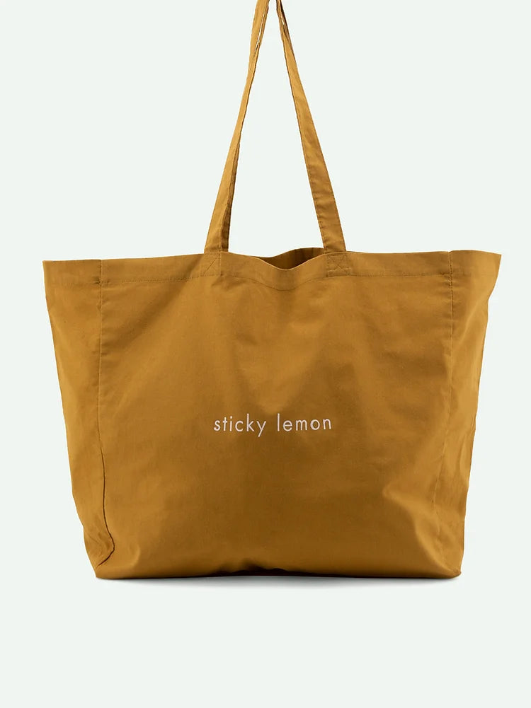 Tote grande verde khaki Limão