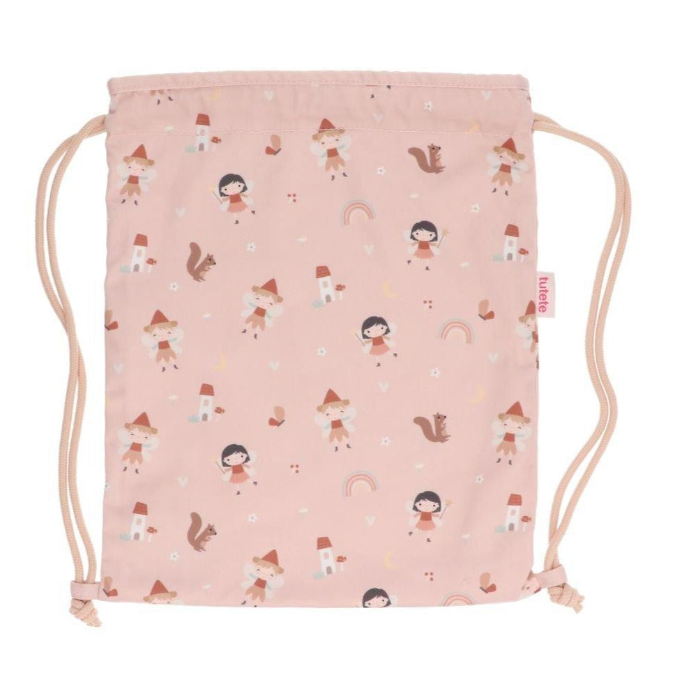 Saco Tecido cordões fadas