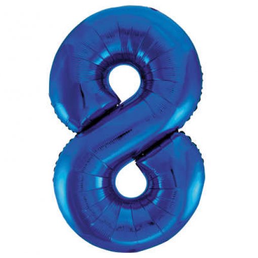 Balão grande número - azul