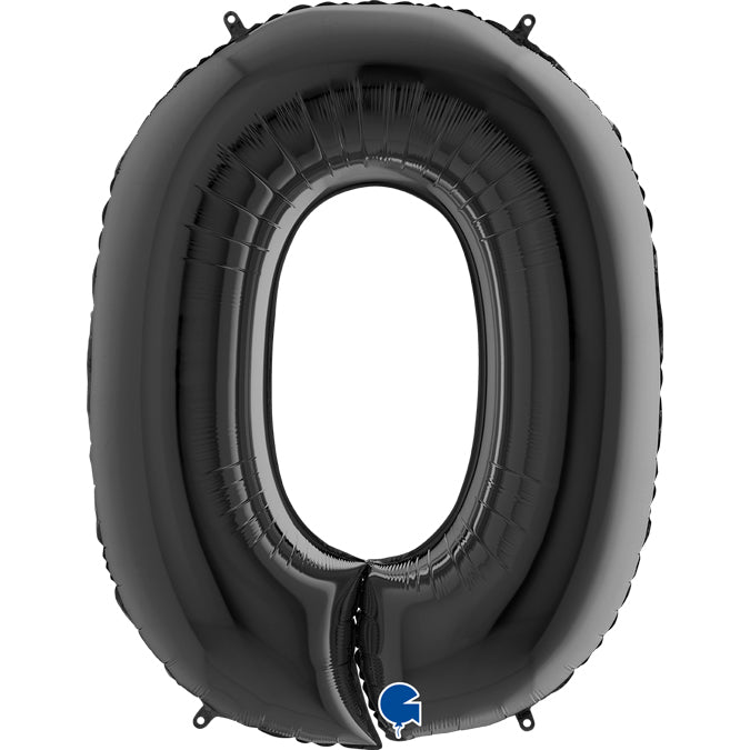 Balão grande número - preto