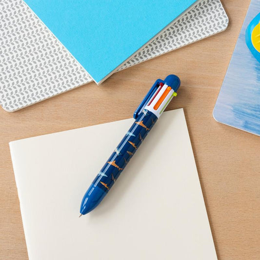 Caneta arco-íris tubarão