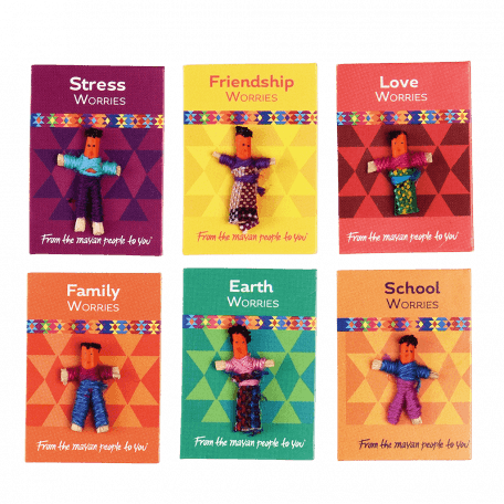Mini worry dolls