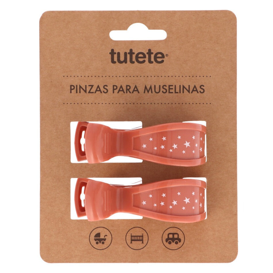 Pinças para fraldas terracota