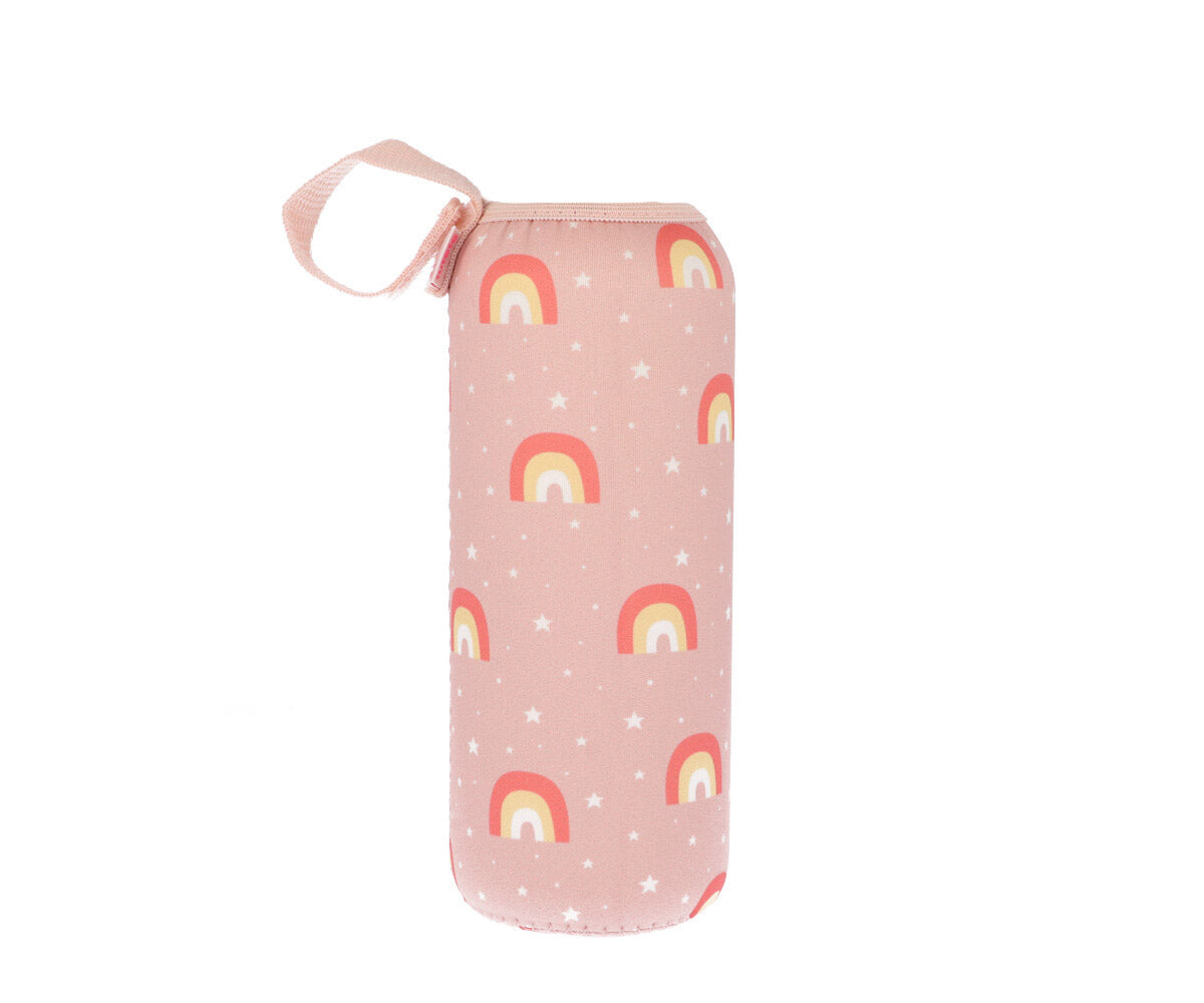 Garrafa metálica arco íris rosa - 750ml