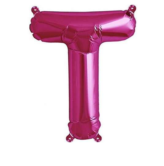 Balão foil letras rosa mini