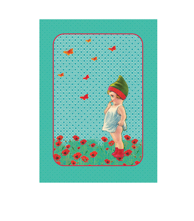 postal vintage kid