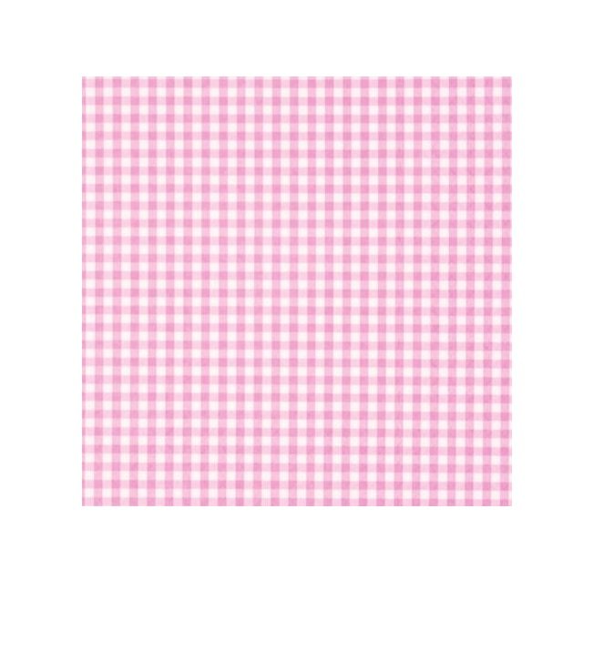 Guardanapos rosa claro gingham