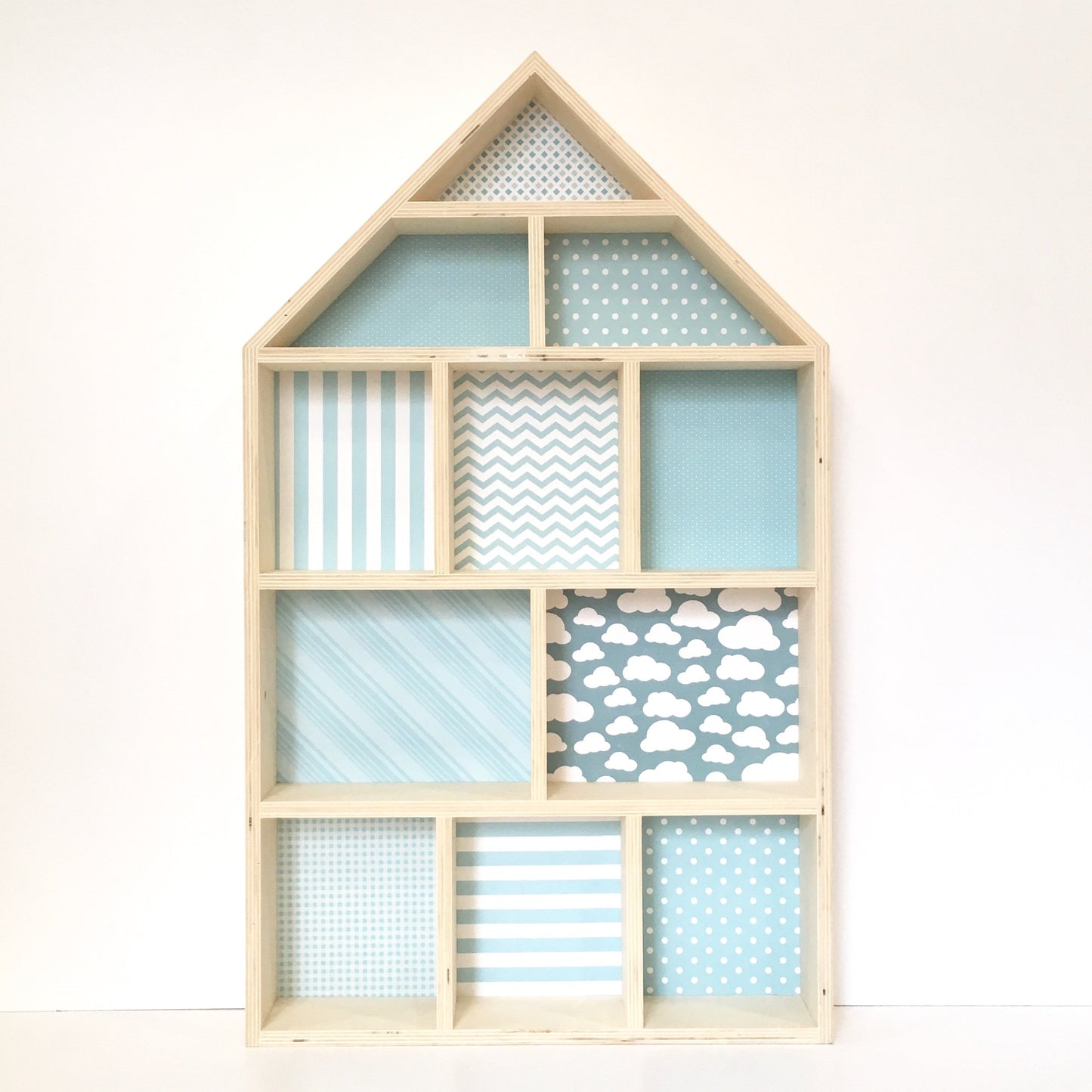 Casa prateleira azul