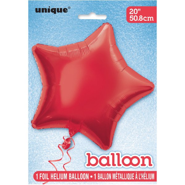 Balão foil estrela encarnada