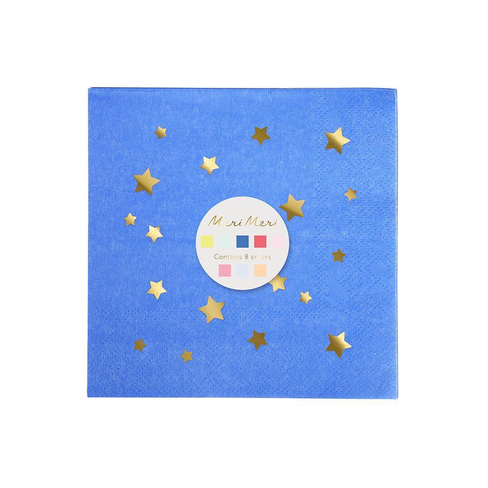 Guardanapos estrelas multicolor pequenos