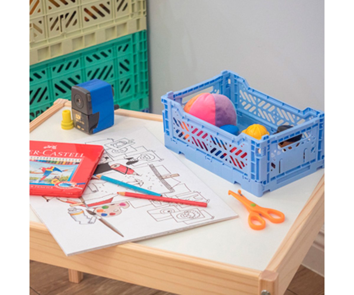 Caixa pequena baby blue