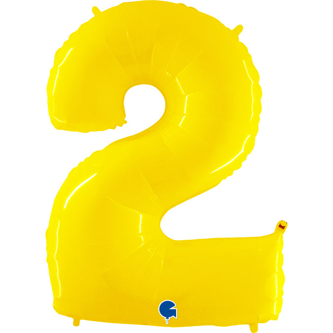 Balão grande número - amarelo