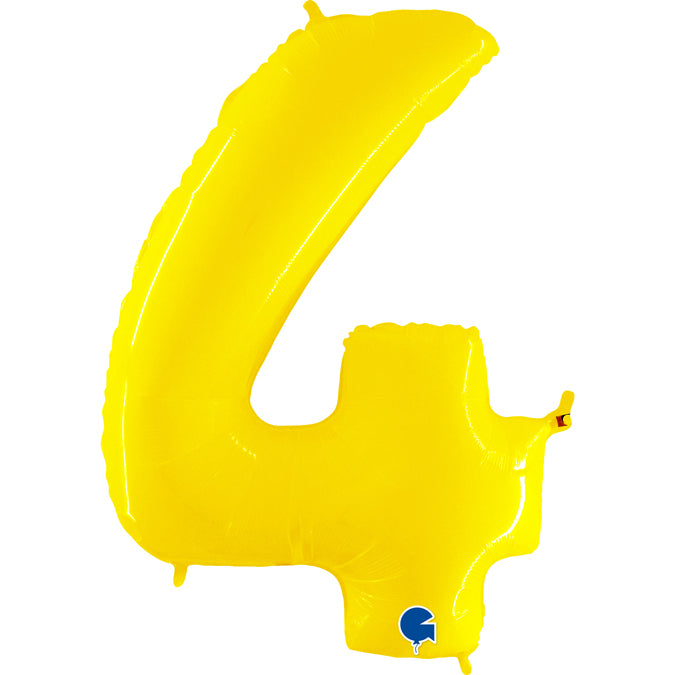 Balão grande número - amarelo