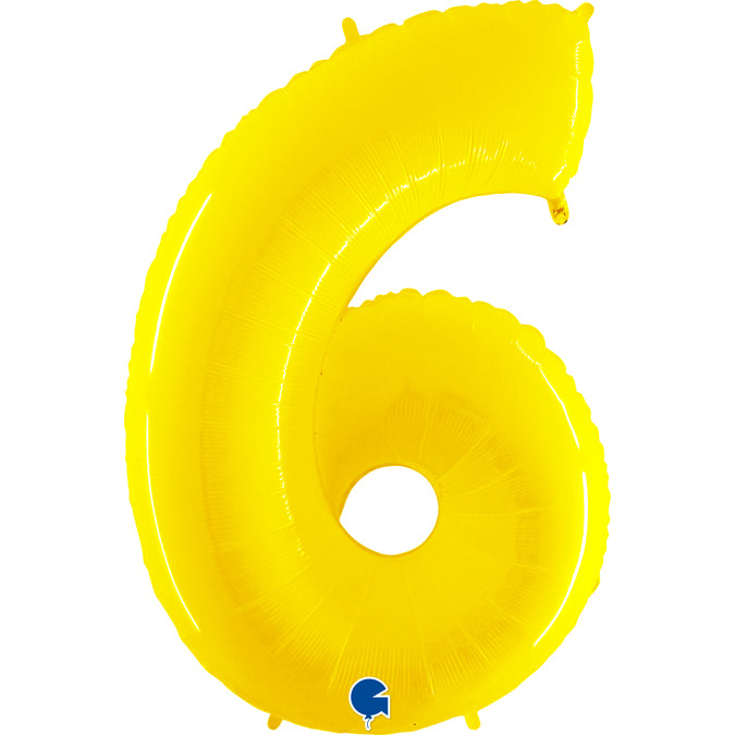 Balão grande número - amarelo