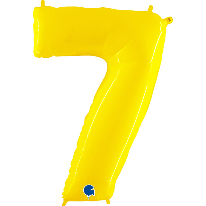 Balão grande número - amarelo