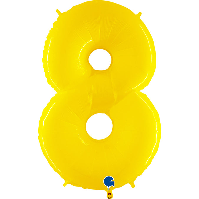 Balão grande número - amarelo