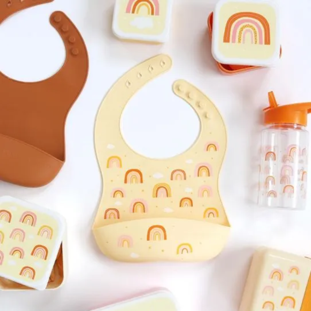 Babete silicone conj. 2 - arco íris