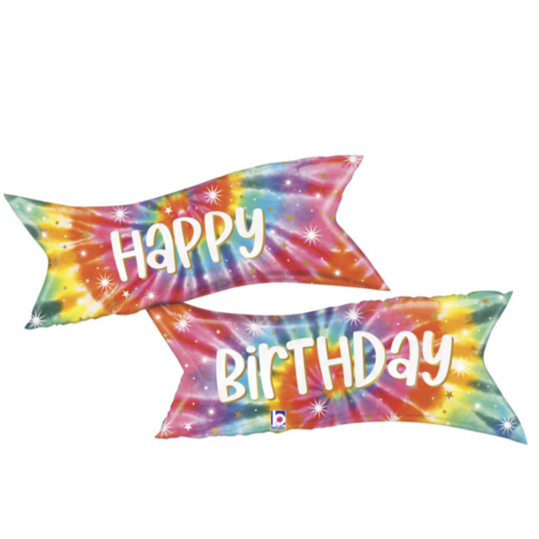 Balão banner "Happy Birthday"