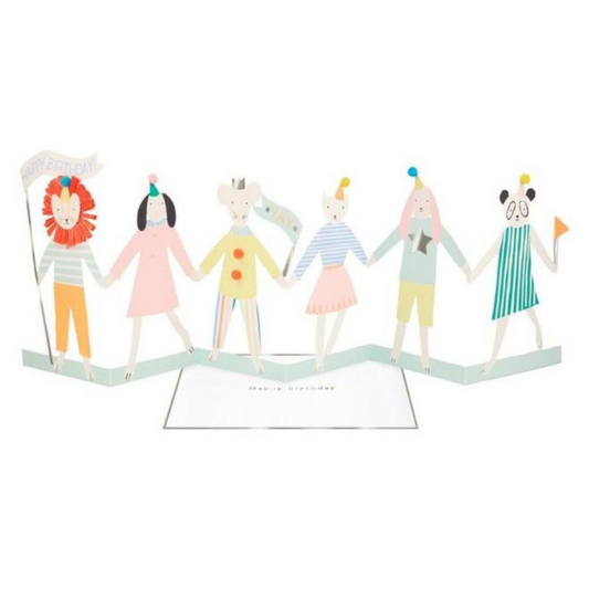 Cartão aniversário animais