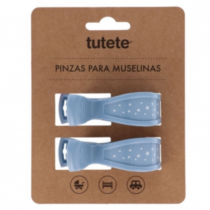 Pinças para fraldas azul